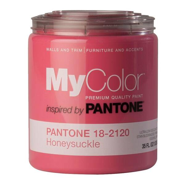 MyColor inspired by PANTONE 18-2120 Eggshell 35-oz. Honeysuckle Self Priming Paint-DISCONTINUED