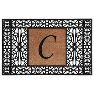 Duchess 30 in. x 48 in. C Monogrammed Door Mat