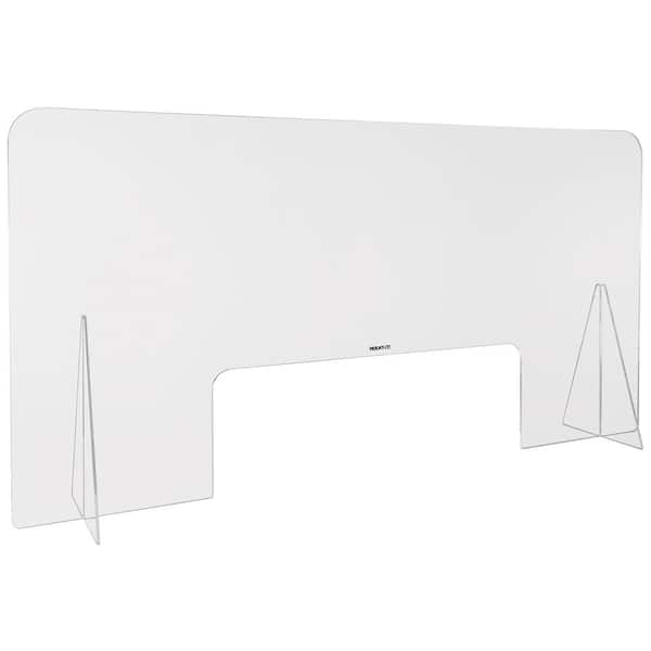 mount-it! 47.24 in. Wide Countertop Protective Sneeze Guard