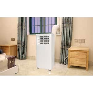 Global Air YPK2 8000 BTU (5,000 BTU, DOE) Portable Air Conditioner and Dehumidifier with Remote Control in White