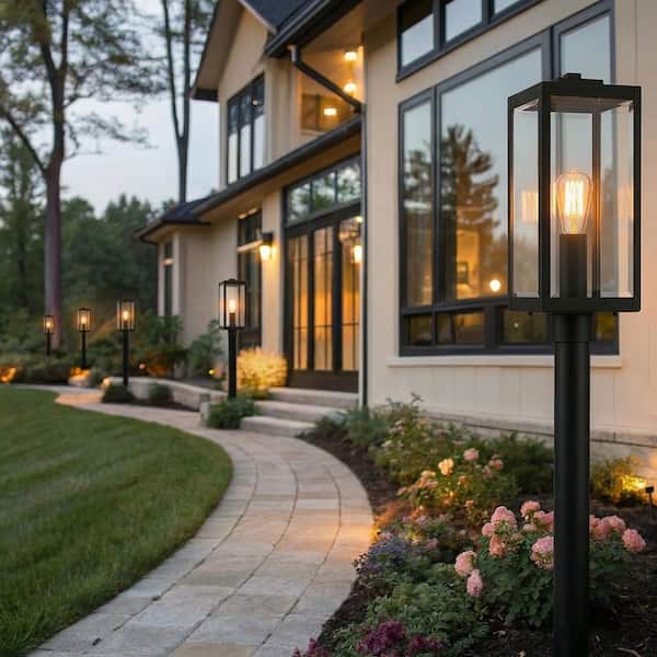 Quoizel Westover 1-Light Earth Black Outdoor Post Lantern