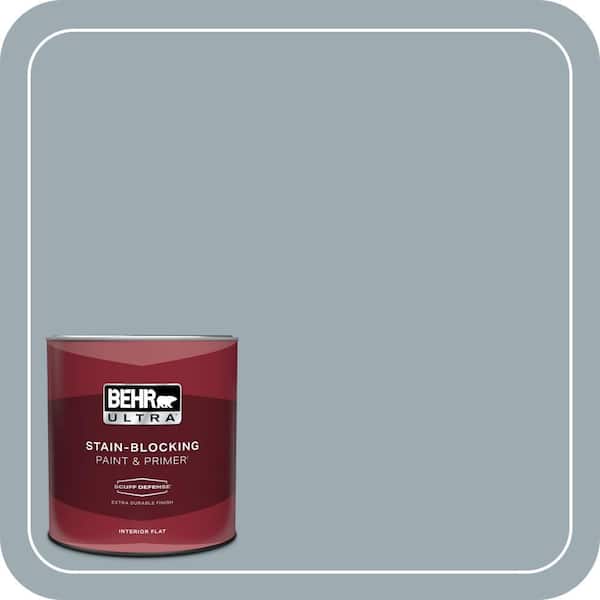 BEHR ULTRA 1 qt. #ECC-30-1 Pelican Bay Extra Durable Flat Interior Paint & Primer