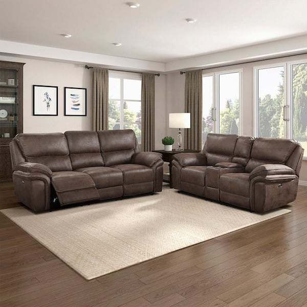 Lazzara Arlo 90 in. W Pillow Top Arm Microfiber Rectangle 2-Piece
