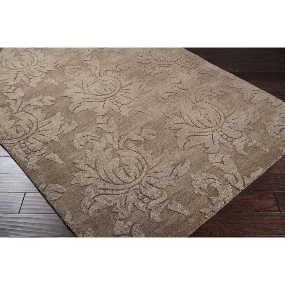 Handmade Floral Tufted Wool Area Rug 5' x 7', Easy Care