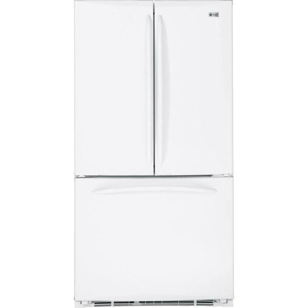 GE Profile 20.7 cu. ft. French Door Refrigerator in White, Counter Depth