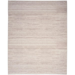 Washable Essentials Ivory Mocha 6 ft. x 9 ft. All-over design Contemporary Area Rug