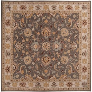 John Taupe 6 ft. x 6 ft. Square Area Rug