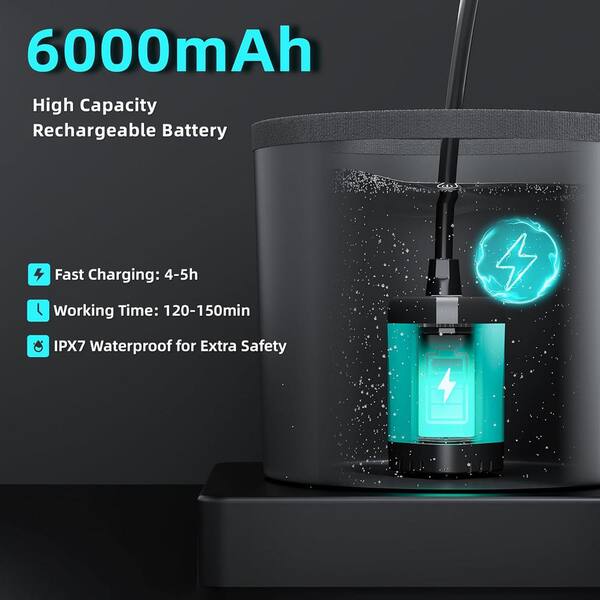 thumbnail image 2 of Pet Baby Portable Camping Shower, Upgraded Outdoor Camp Shower With 6000mAh 2 of 10