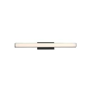 Brink 24 in. Black LED Vanity Light Bar and Wall Sconce, 2700K