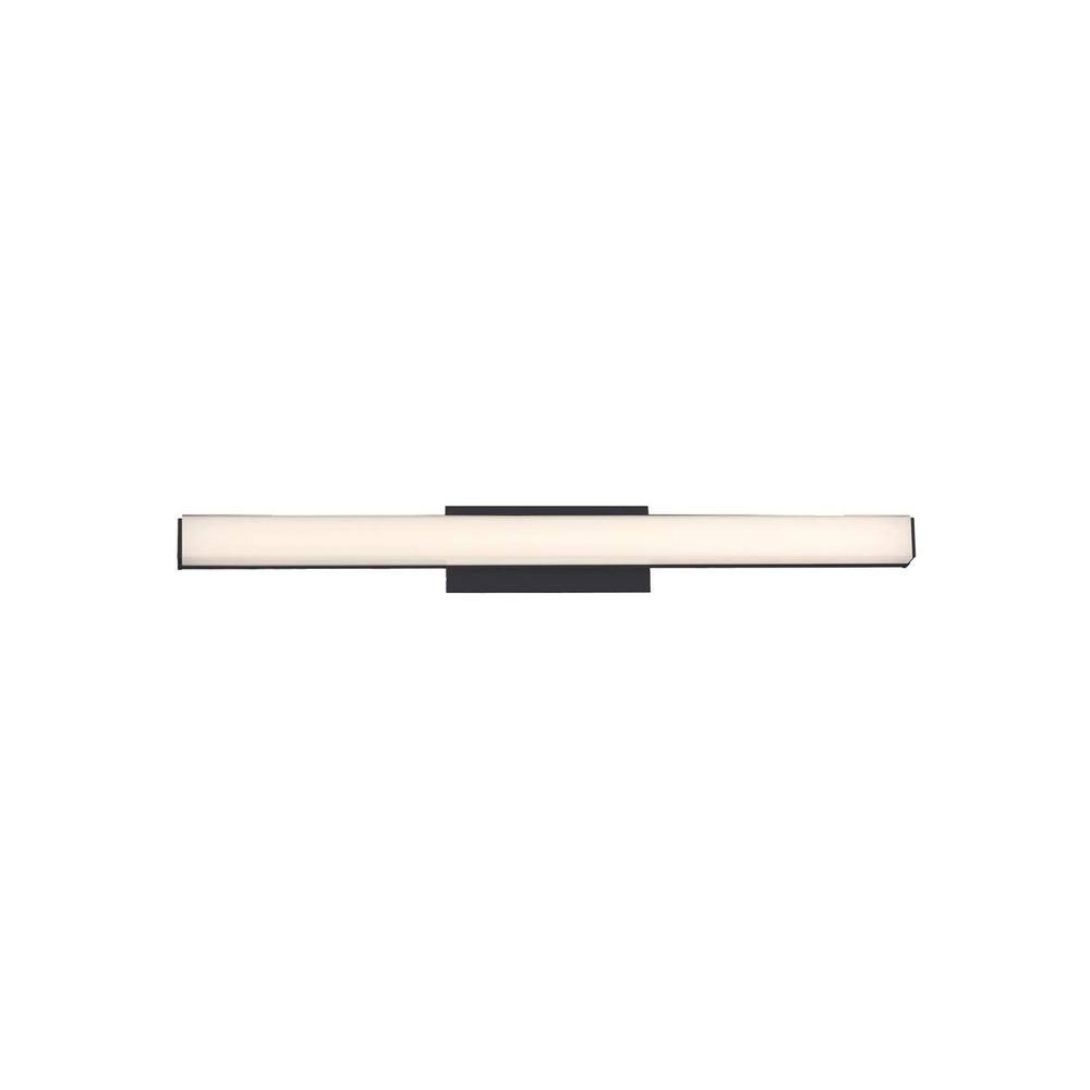 Brink 24" Slim Black LED Bathroom Vanity Light Bar