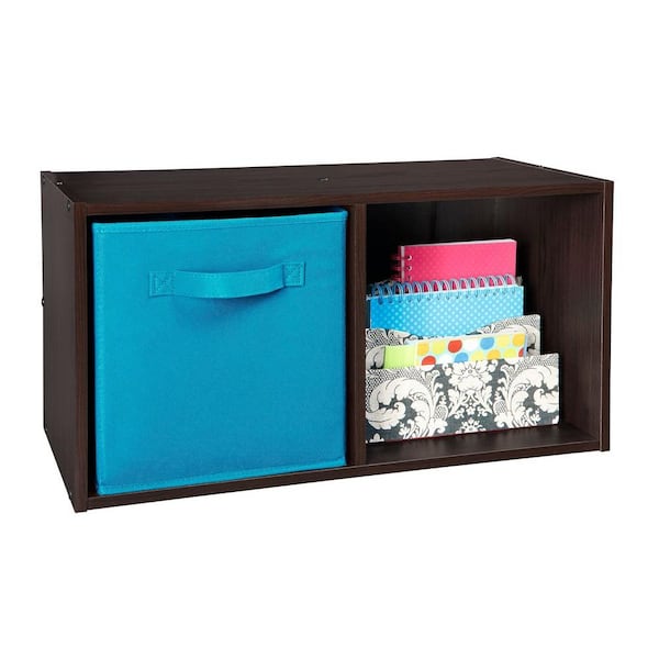 Luxury Living 21 in. H x 33 in. W x 12 in. D Blue Cardboard 10-Cube  Organizer 15D - The Home Depot