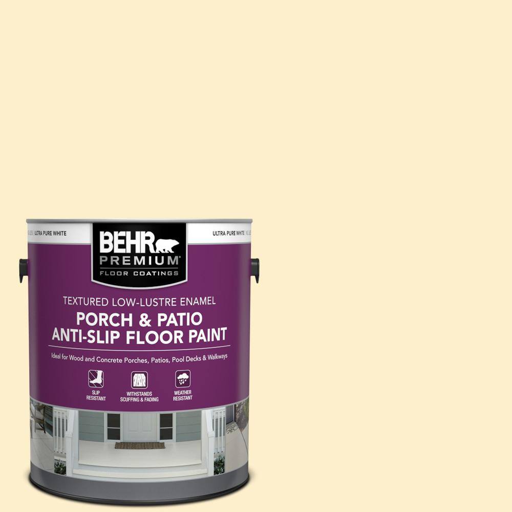 1 gal. #360A-2 Morning Sunlight Textured Low-Lustre Enamel Interior/Exterior Porch and Patio Anti-Slip Floor Paint price history on PriceWatchPro