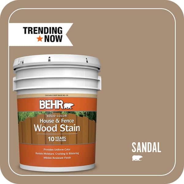 5 gal. #SC-121 Sandal Solid Color House and Fence Exterior Wood Stain