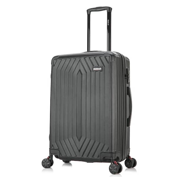 DUKAP Stratos Lightweight Hardside Spinner 24 in. Black