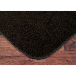 Traditional Chocolate 24 in. x 40 in. Washable Bathroom Accent Rug