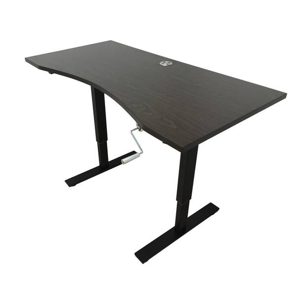 Canary Dark Brown Desk with Adjustable Height