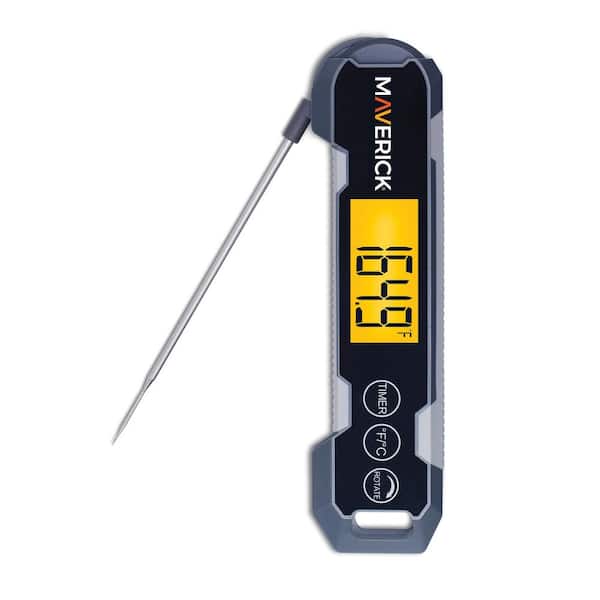 Gray Temp and Time Thermocouple Instant Read Thermometer