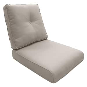 Square Outdoor Glider Cushion in CushionGuard Taupe Cushion
