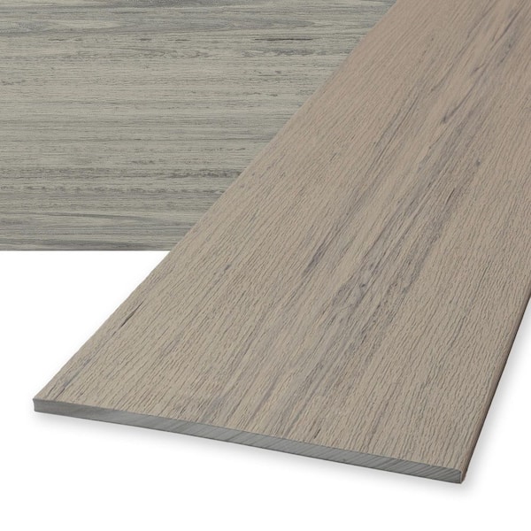 Deckorators Voyage 1 in. x 12 in. x 12 ft. Tundra Gray Composite Decking Fascia Board