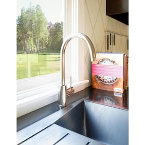 Eastport Single-Handle Standard Kitchen Faucet in Satin Nickel