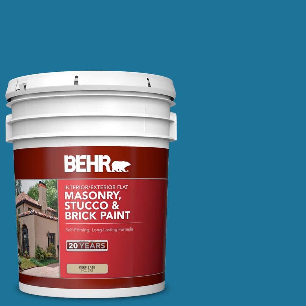 5 gal. #P490-7 Mayan Treasure Flat Interior/Exterior Masonry, Stucco and Br