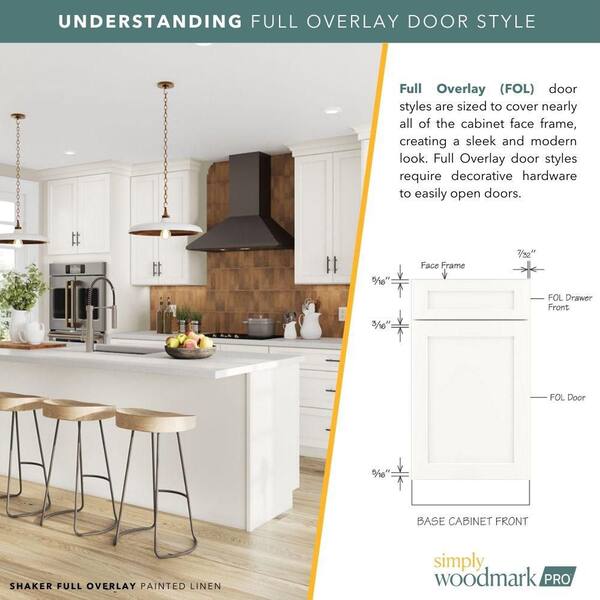 SIMPLY WOODMARK PRO Shaker Full Overlay 36 in. W x 24 in. D SIMPLY WOODMARK PRO Shaker Full Overlay 36 in. W x 24 in. D