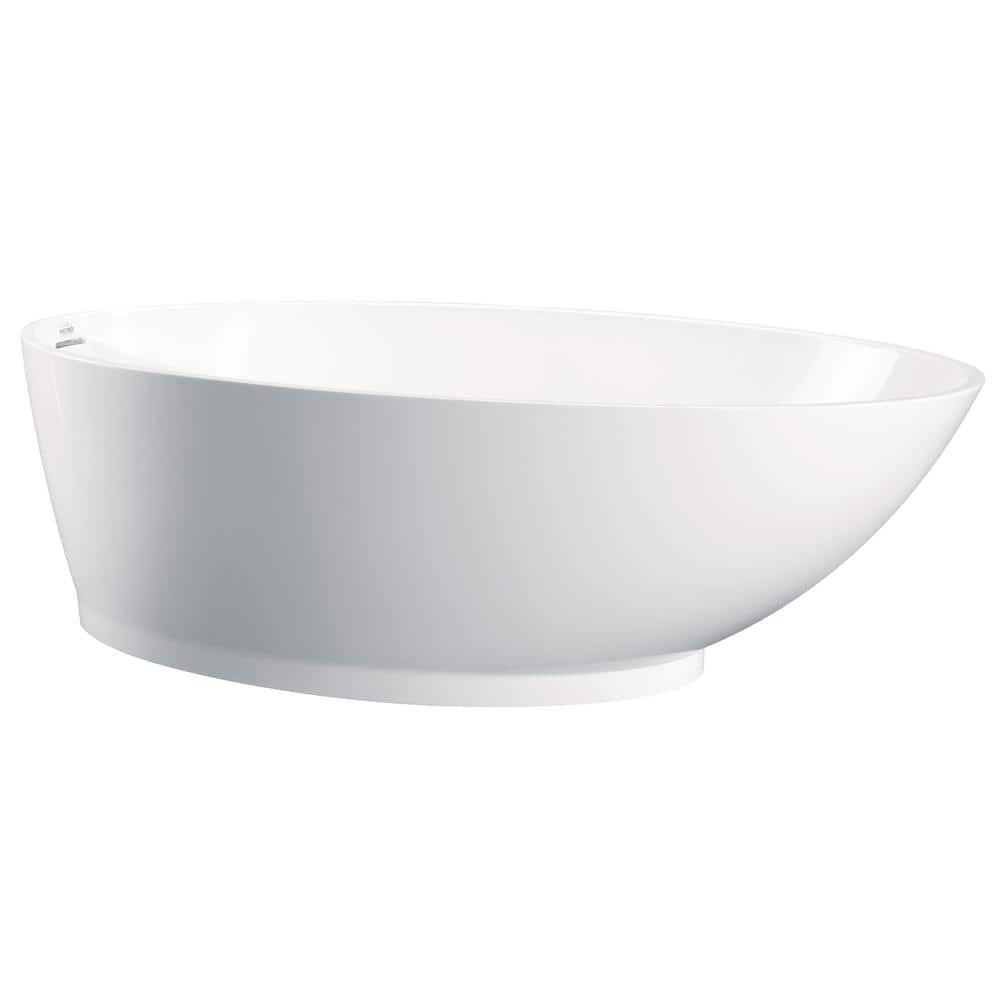 Gateway 6 ft. Solid Surface Stone Resin Flatbottom Non-Whirlpool Freestanding Bathtub in White price history on PriceWatchPro