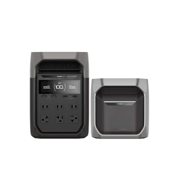 EcoFlow 1800-Watt DELTA 3 Portable LFP Power Station with 1 piece