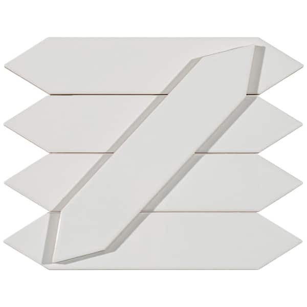 Concerto-Bowtie Truva 2 in. x 8 in. Glossy Ceramic Picket Wall Tile (8.14 sq. ft./Case)