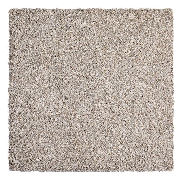 TrafficMaster Willow - Kirkdale - Beige Residential 18 x 18 in. Peel and Stick Carpet Tile Square (22.5 sq. ft.)