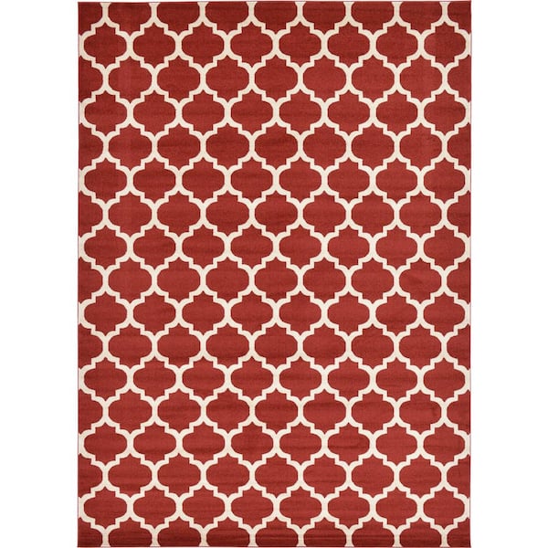 Trellis Philadelphia Red/Beige 10' 0 x 14' 0 Area Rug