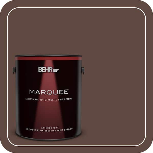 BEHR MARQUEE 1 gal. #S-G-780 Spiceberry Flat Exterior Paint & Primer