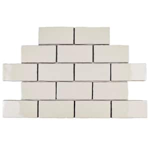 Antic Craquelle White 3 in. x 6 in. Ceramic Wall Tile (4.16 sq. ft. /Case)