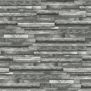 Federico Grey Slate Strippable Wallpaper Covers 57.5 sq. ft.