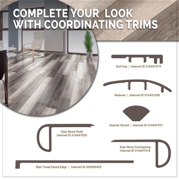 Mave 20 MIL x 7 in. x 48 in. Waterproof Click Lock Luxury Vinyl Plank Flooring (19.02 sq. ft. / case)