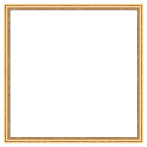 Amanti Art Woodgrain Stripe Mocha 26 in. x 26 in. Wood Framed Dry