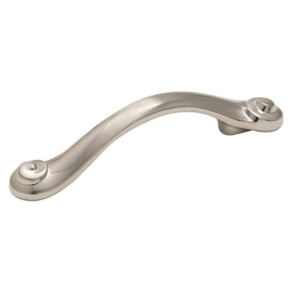 Amerock Divinity 3 in (76 mm) Center-to-Center Sterling Nickel Drawer Pull