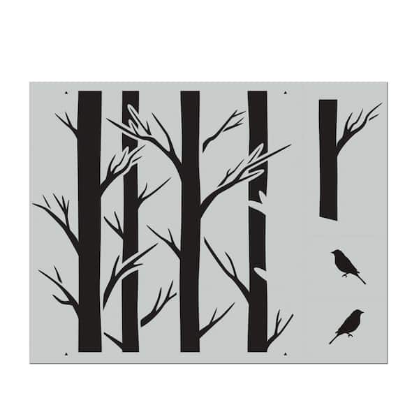Stencil1 Tree Large Repeat Pattern Stencil