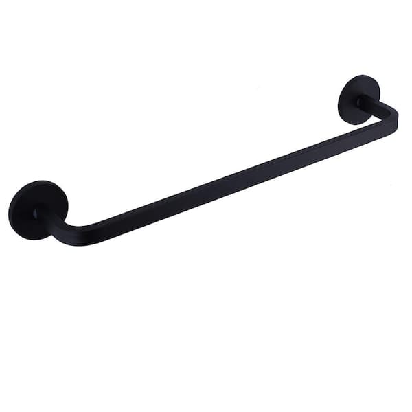 Magnetic Towel Bar Holder for Refrigerator 13.1 in. Aluminum Rail with Rubber-Coated Magnets, Black, 1
