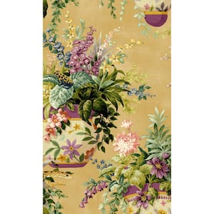 Ochre Vintage inspired Hidden Jungle Non-Woven Paper Non-Pasted the Wall Double Roll Wallpaper