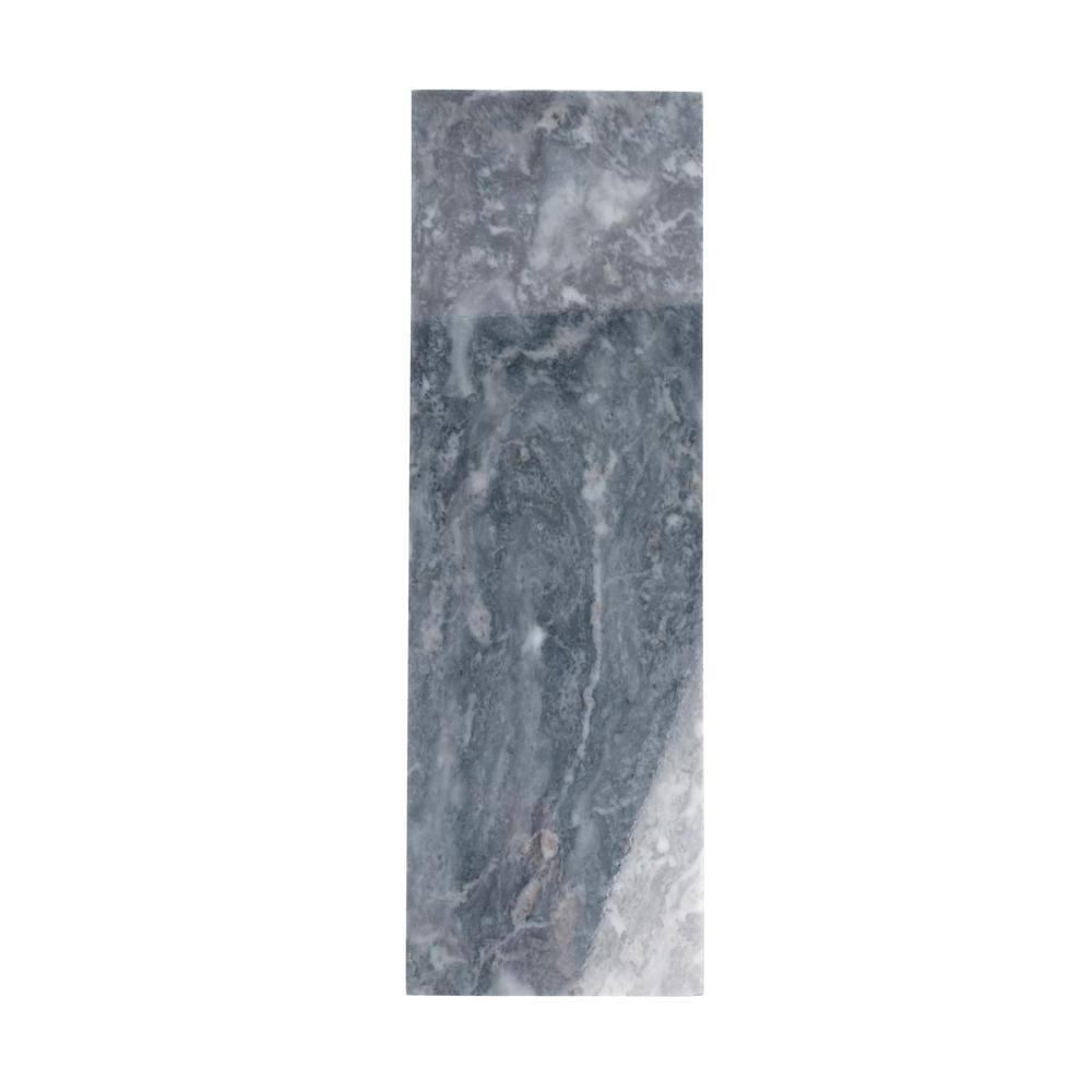 Gray 4" x 12" Polished Marble Subway Tile