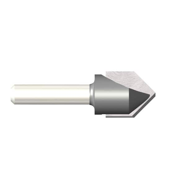 Vermont American 1/2 in. 90-Degree Carbide Tipped V-Groove Router Bit