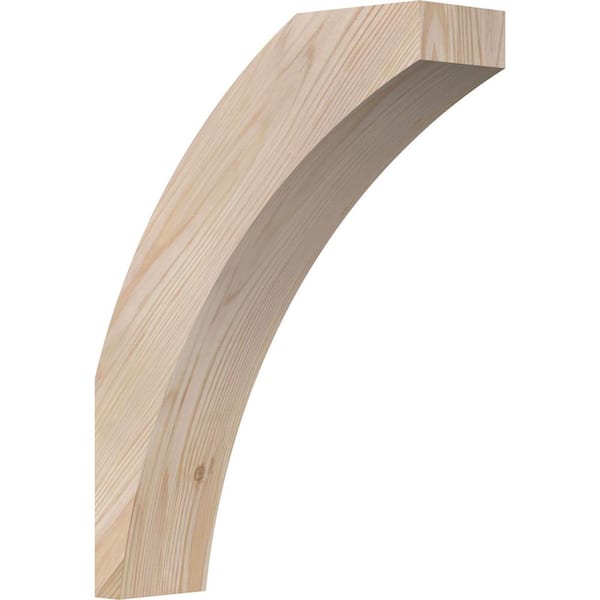 Ekena Millwork 3 1/2"W x 12"D x 16"H Thorton Smooth Knee Brace, Douglas Fir