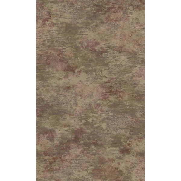 Walls Republic Maroon and Khaki Distressed Metallic Plain Print Non-Woven Paper Paste the Wall Textured Wallpaper 57 sq. ft.