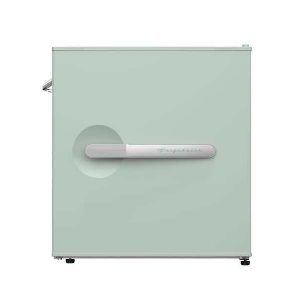 Frigidaire 1.6 cu. ft. Retro Bar Mini Refrigerator in Sage Green With Side Bottle Opener