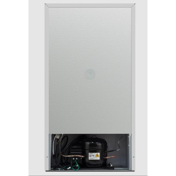 3.1 cu. ft. 2-Door Retro Mini Refrigerator in Stainless Steel