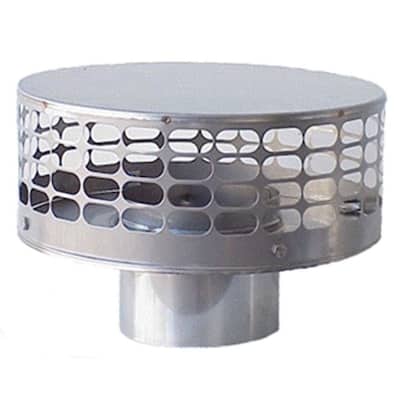 Guard Liner Top 12 in. Round Fixed Stainless Steel Chimney Cap