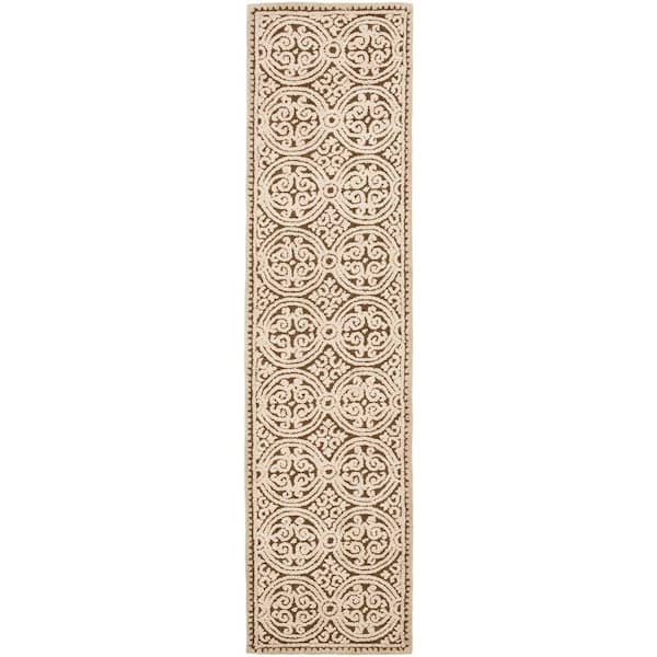 SAFAVIEH Cambridge Tan/Multi 3 ft. x 10 ft. Geometric Runner Rug