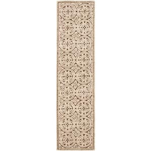 Cambridge Tan/Multi 3 ft. x 16 ft. Geometric Runner Rug