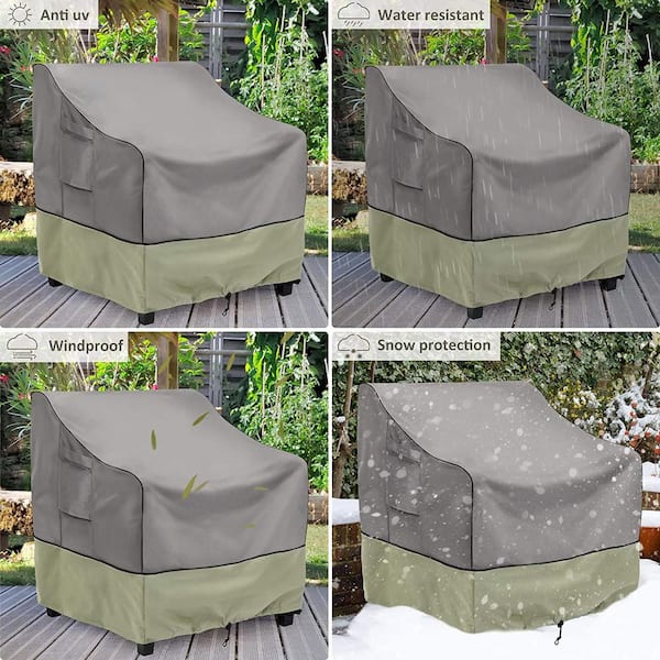 Patio Chair Covers Outdoor Furniture Covers Waterproof Fits up to 29 in. W  x 30 in. D x 36 in. H (2-Pack)